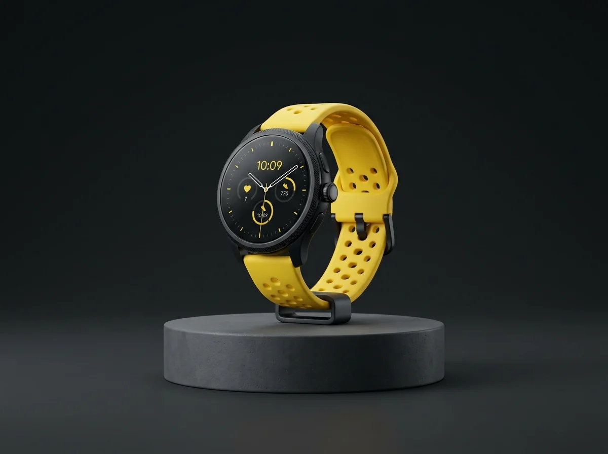 Nano Banana 2.1 generated example - Product studio watch